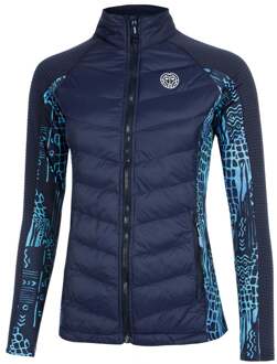 Bidi Badu Dania Tech Down Trainingsjack Dames-Donkerblauw,Lichtblauw - XL