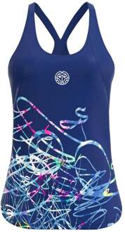 Bidi Badu Decoration Tanktop Dames-Donkerblauw - L
