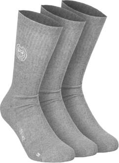 Bidi Badu Don Carlito Crew Move Tennissokken-Grijs,Wit - 31-34,35-38,39-42,42-46