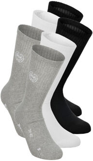 Bidi Badu Don Carlito XXL Crew Move Tennissokken-Grijs,Zwart - 35-38,39-42