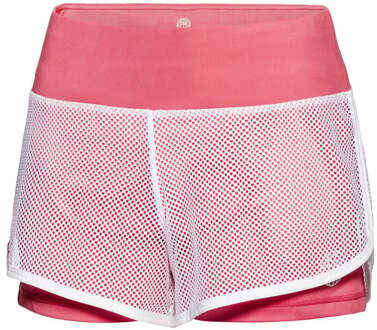 Bidi Badu Efia Tech (2in1) Shorts Dames-Koraal,Wit - XS