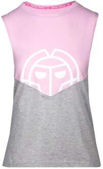 Bidi Badu Elinam Lifestyle Tanktop Dames-Roze,Lichtgrijs - XL