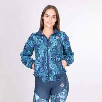 Bidi Badu Gene Tech Trainingsjack Dames-Blauw - XS
