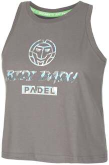 Bidi Badu Good Vibes Logo Chill Tanktop Dames-Grijs,Blauw - S