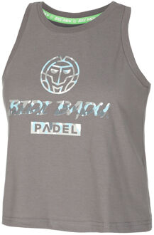 Bidi Badu Good Vibes Logo Chill Tanktop Dames-Grijs,Blauw - XS,S,M,L
