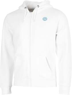 Bidi Badu Hey Laguna Backprint Zip Sweater met capuchon Heren-wit - XXL