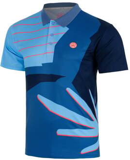 Bidi Badu Hey Laguna Polo Heren-blauw, koraal - 3XL