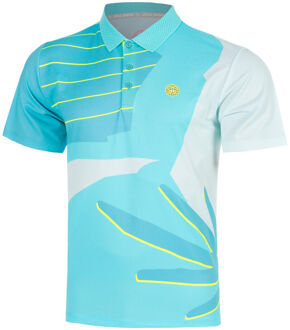 Bidi Badu Hey Laguna Polo Heren-turkoois, veelkleurig - 3XL