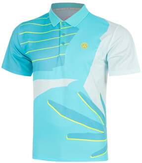 Bidi Badu Hey Laguna Polo Heren-turkoois, veelkleurig - S