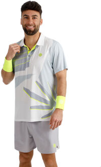 Bidi Badu Hey Laguna Polo Heren-wit, veelkleurig - 3XL