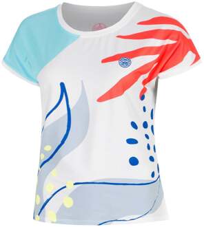 Bidi Badu Hey Laguna T-shirt Dames-wit, veelkleurig - XS