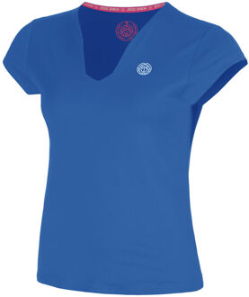 Bidi Badu Hey Laguna V-Neck T-shirt Dames-blauw - M