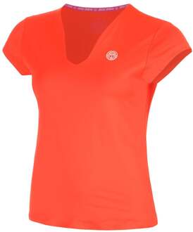 Bidi Badu Hey Laguna V-Neck T-shirt Dames-koraal - XS,S,M,L,XL,XXL