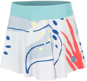 Bidi Badu Hey Laguna Wavy Rok Dames-wit, veelkleurig - XS,S,M,L,XL,XXL