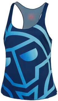Bidi Badu Juwel Lifestyle Tanktop Dames-Donkerblauw,Wit - S
