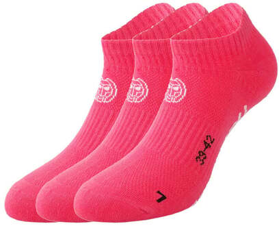Bidi Badu Karli Tech No-Show Sportsokken Verpakking 3 Stuks-Pink,Wit - 43-46