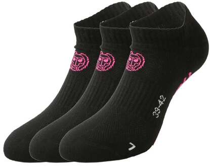 Bidi Badu Karli Tech No-Show Sportsokken Verpakking 3 Stuks-Zwart,Pink - 47-50