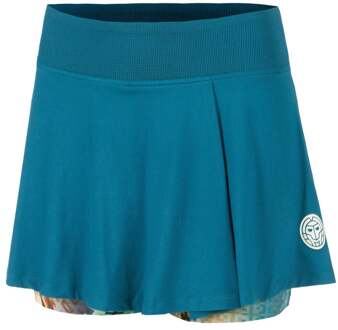 Bidi Badu Komodo Printed Wavy Rok Dames-Petrolblauw - XS