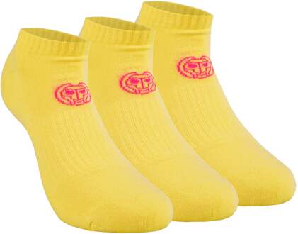 Bidi Badu Leana No Show Tech Sportsokken Verpakking 3 Stuks Dames-Geel,Pink - 31-34,35-38,39-42,43-46,47-50