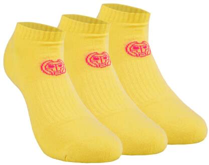 Bidi Badu Leana No Show Tech Sportsokken Verpakking 3 Stuks Dames-Geel,Pink - 31-34