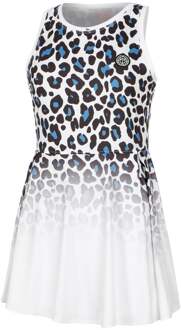 Bidi Badu Leoparty Styles 2in1 Jurk Dames-Wit,Zwart - M