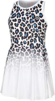 Bidi Badu Leoparty Styles 2in1 Jurk Dames-Wit,Zwart - XS,S,M,L,XL
