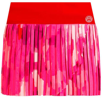 Bidi Badu Lowey Tech Plissee Rok Dames-Rood,Roze - XL