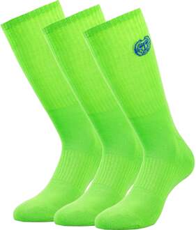 Bidi Badu Matayo Crew Tech Sportsokken Verpakking 3 Stuks Heren-Neongroen,Blauw - 31-34,35-38,39-42,43-46,47-50