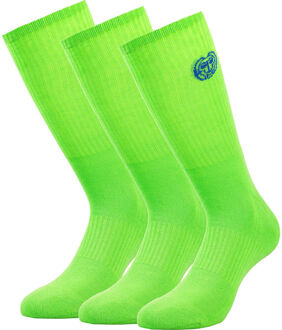 Bidi Badu Matayo Crew Tech Sportsokken Verpakking 3 Stuks Heren-Neongroen,Blauw - 31-34,35-38