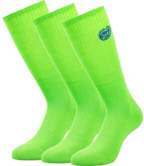 Bidi Badu Matayo Crew Tech Sportsokken Verpakking 3 Stuks Heren-Neongroen,Blauw - 35-38