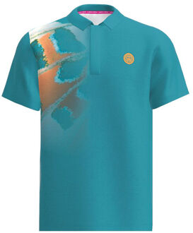Bidi Badu Melbourne 2025 Polo Heren-Petrolblauw,Oranje - S,M,XL