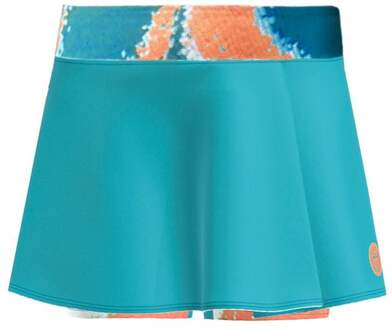 Bidi Badu Melbourne 2025 Printed Rok Dames-Petrolblauw,Oranje - XS,S,M,L,XL