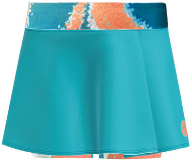 Bidi Badu Melbourne 2025 Printed Wavy Rok Meisjes-Petrolblauw,Oranje - 152