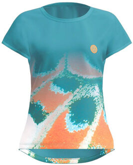 Bidi Badu Melbourne 2025 T-shirt Dames-Petrolblauw,Oranje
