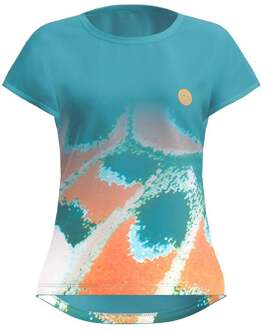 Bidi Badu Melbourne 2025 T-shirt Meisjes-Petrolblauw,Oranje - 140