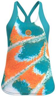 Bidi Badu Melbourne 2025 Tanktop Dames-Petrolblauw,Oranje - XL