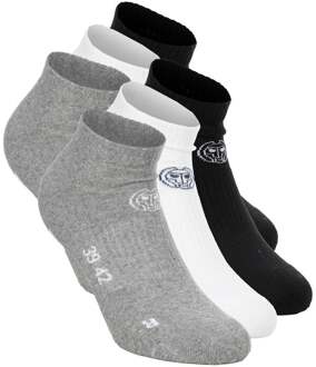 Bidi Badu No Party XXL No Show Move Tennissokken-Grijs,Zwart - 35-38