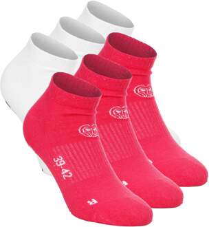 Bidi Badu No Party XXL No Show Move Tennissokken-Pink,Wit roze - 39-42
