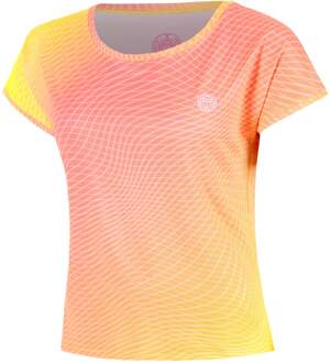 Bidi Badu Out of Control Capsleeve T-shirt Dames-pink, neongeel roze - M