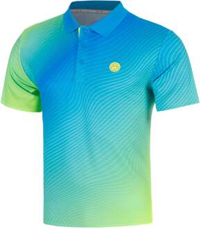 Bidi Badu Out of Control Polo Heren-blauw, neongeel - L