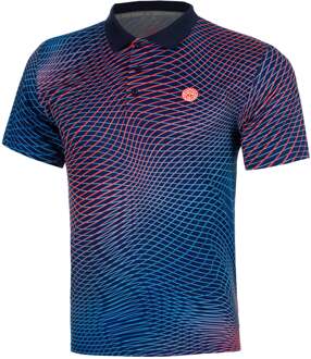 Bidi Badu Out of Control Polo Heren-donkerblauw, koraal - 3XL