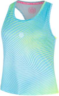 Bidi Badu Out of Control Racerback Tanktop Dames-lichtblauw, neongeel - XS,S,M,L,XL,XXL
