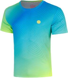 Bidi Badu Out of Control T-shirt Heren-blauw, neongeel - XL