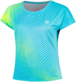 Bidi Badu Out of Control T-shirt Meisjes-blauw, neongeel - 116,128,140,152,164