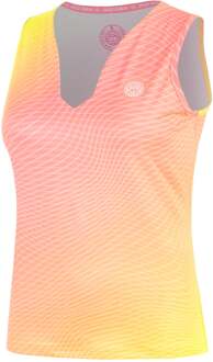 Bidi Badu Out of Control V-Neck Tanktop Dames-pink, neongeel roze - XL