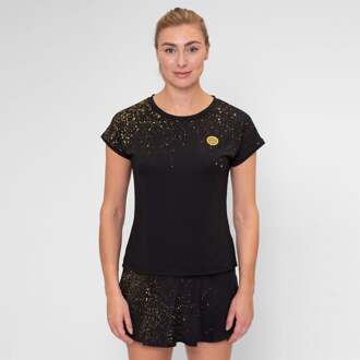 Bidi Badu Paris 2024 T-shirt Dames-Zwart,Goud - XS