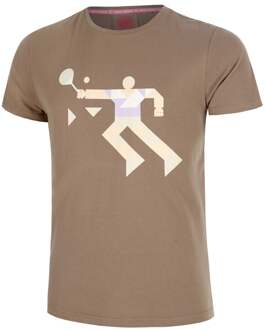 Bidi Badu Paris 2025 Chill T-shirt Heren-Bruin,Beige - XS,S,M