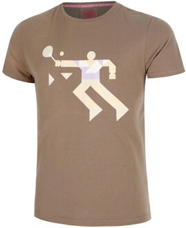 Bidi Badu Paris 2025 Chill T-shirt Jongens-Bruin,Beige - 128