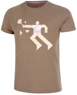 Bidi Badu Paris 2025 Chill T-shirt Jongens-Bruin,Beige - 128