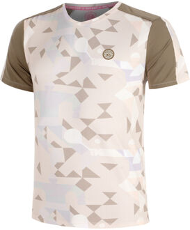 Bidi Badu Paris 2025 V-Neck T-shirt Heren-Beige,Bruin - S,M,XL